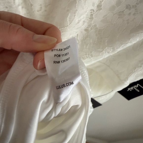 Lulus Dorit White Lace Maxi Dress (Wedding/Bridal) - White - Size Small - NWT - Picture 14 of 15